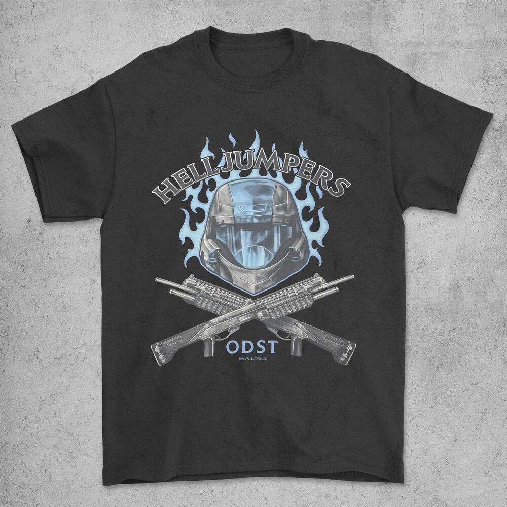 Style Y2K Halo 3 2009 Odst Hell Jumpers T-Shirt Black